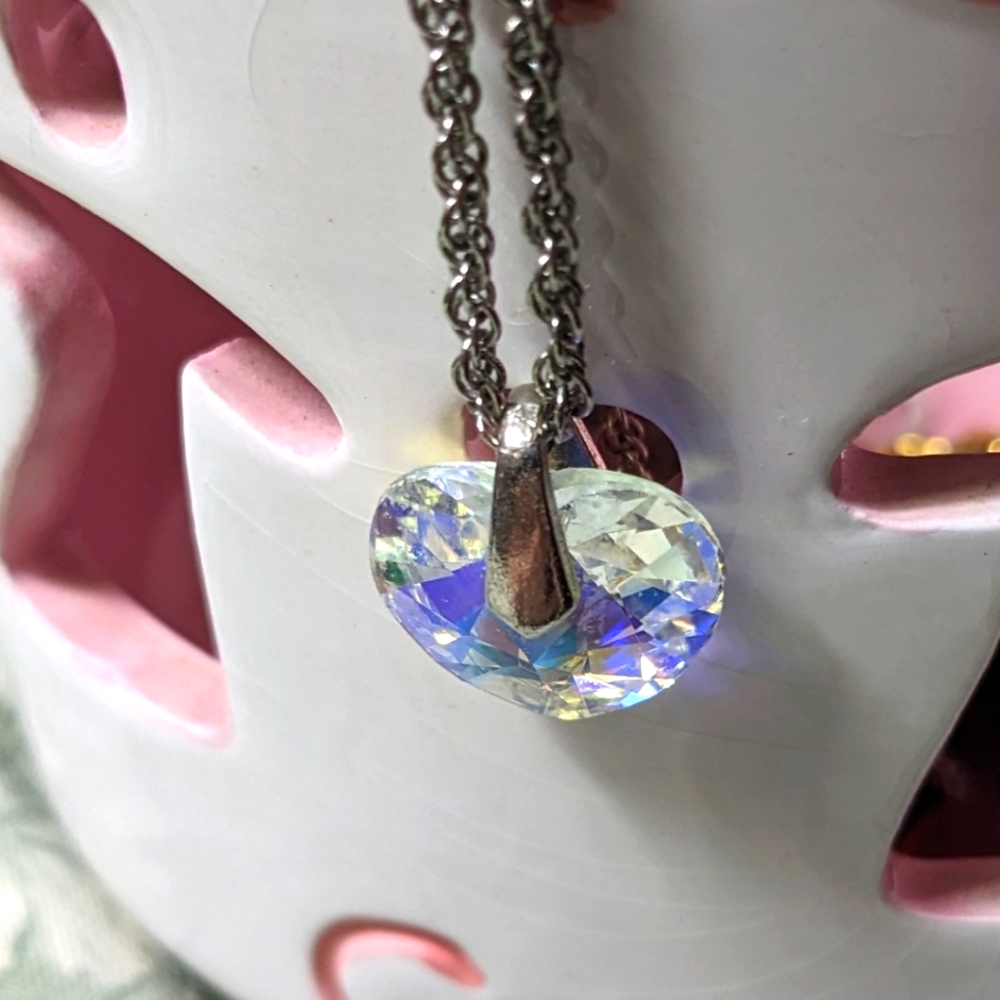 Glittery Heart Necklace
